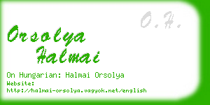 orsolya halmai business card